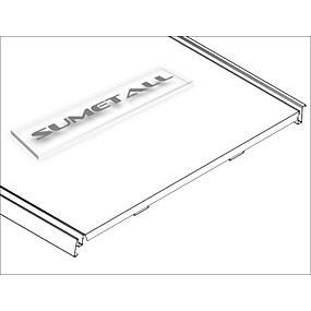 Metal shelf for shop shelving (Tego compatible)